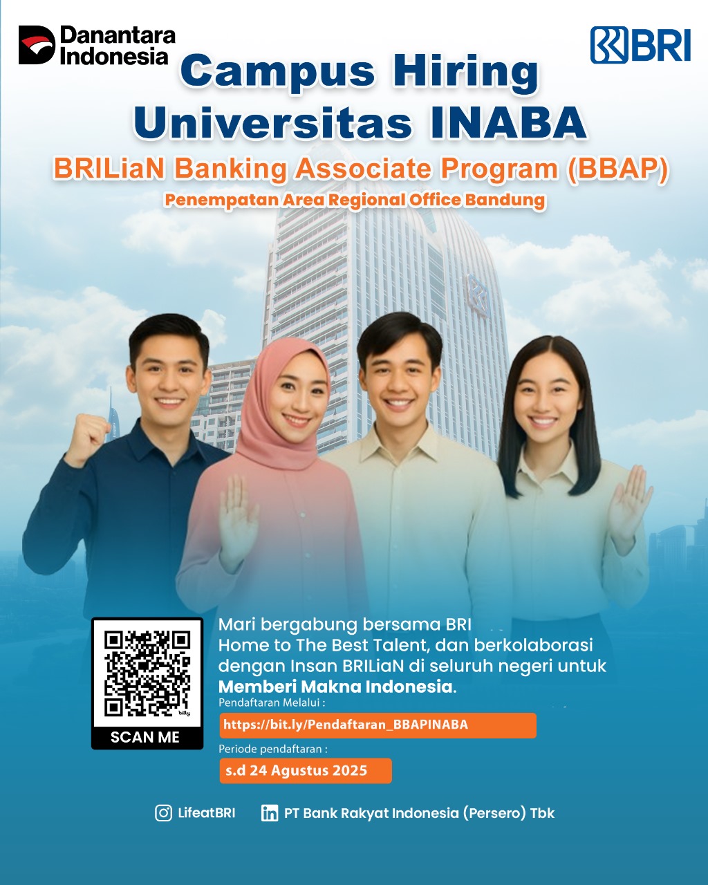 Campus Hiring Universitas INABA – BRILiaN Banking Associate Program (BBAP)